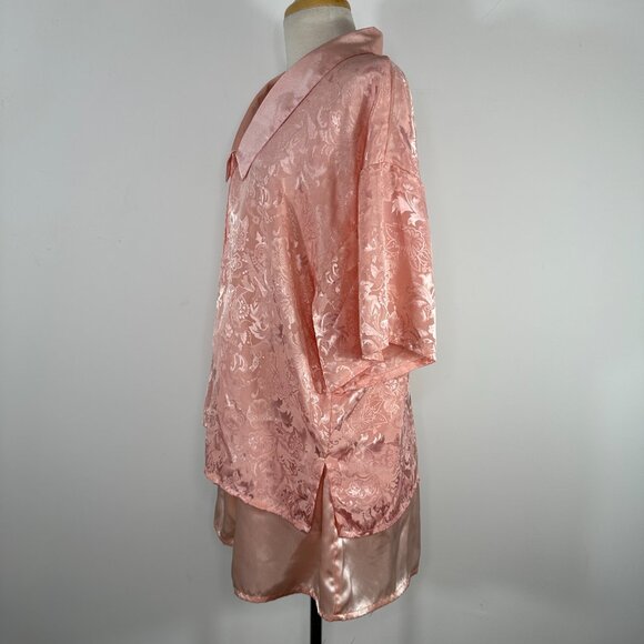 Vtg Victoria’s Secret Gold Label Cami Tank Top Shorts Set Pink Floral Size Large - Picture 2 of 12